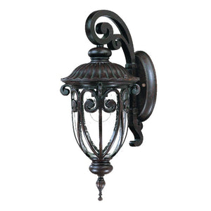 Naples 1-Light Marbelized Mahogany Wall Light