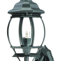 Chateau 1-Light Matte Black Wall Light