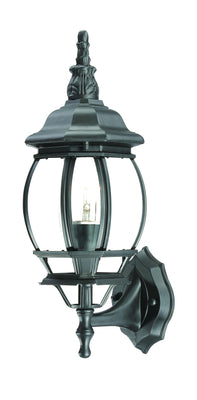 Chateau 1-Light Matte Black Wall Light