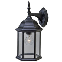 Craftsman 2 1-Light Matte Black Wall Light