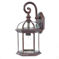 Dover 1-Light Burled Walnut Wall Light