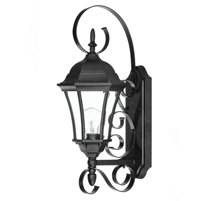 New Orleans 1-Light Matte Black Wall Light