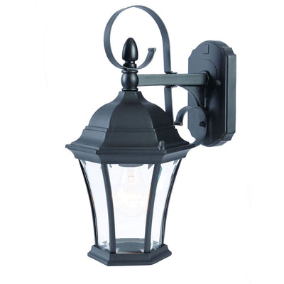 New Orleans 1-Light Matte Black Wall Light