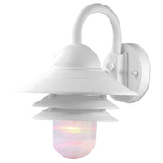 Mariner 1-Light Textured White Wall Light