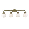 Portsmith 4-Light Raw Brass Vanity