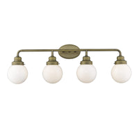 Portsmith 4-Light Raw Brass Vanity