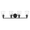 Ceil 4-Light Matte Black Vanity