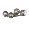 Lunette 4-Light Aged Brass Sconce