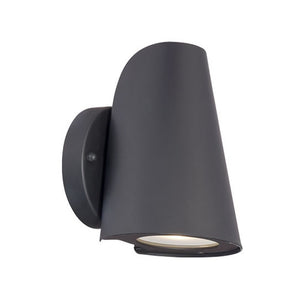 Integrated LED 1-Light Matte Black Wall Light