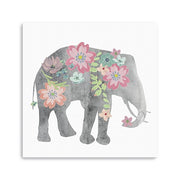 Floral Elephant Unframed Print Wall Art