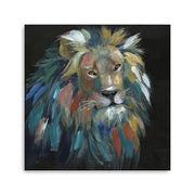 Painted Lion Portrait Unframed Print Wall Art