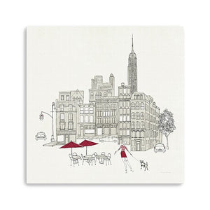 Nyc Cafline Work Unframed Print Wall Art