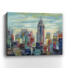 30" x 24" Vibrant NYC Skyline Canvas Wall Art