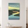 36" x 24" Vibrant South American Amazon Canvas Wall Art