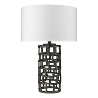 Vallin 1-Light Black Gold Table Lamp