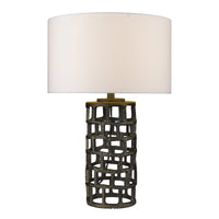 Vallin 1-Light Black Gold Table Lamp