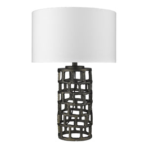 Vallin 1-Light Black Gold Table Lamp