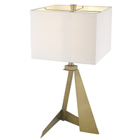 Stratos 1-Light Aged Brass Table Lamp