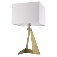 Stratos 1-Light Aged Brass Table Lamp