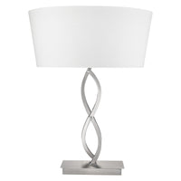 Trend Home 1-Light Satin Nickel Table Lamp