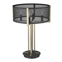 Trend Home 4-Light Matte Black Table Lamp