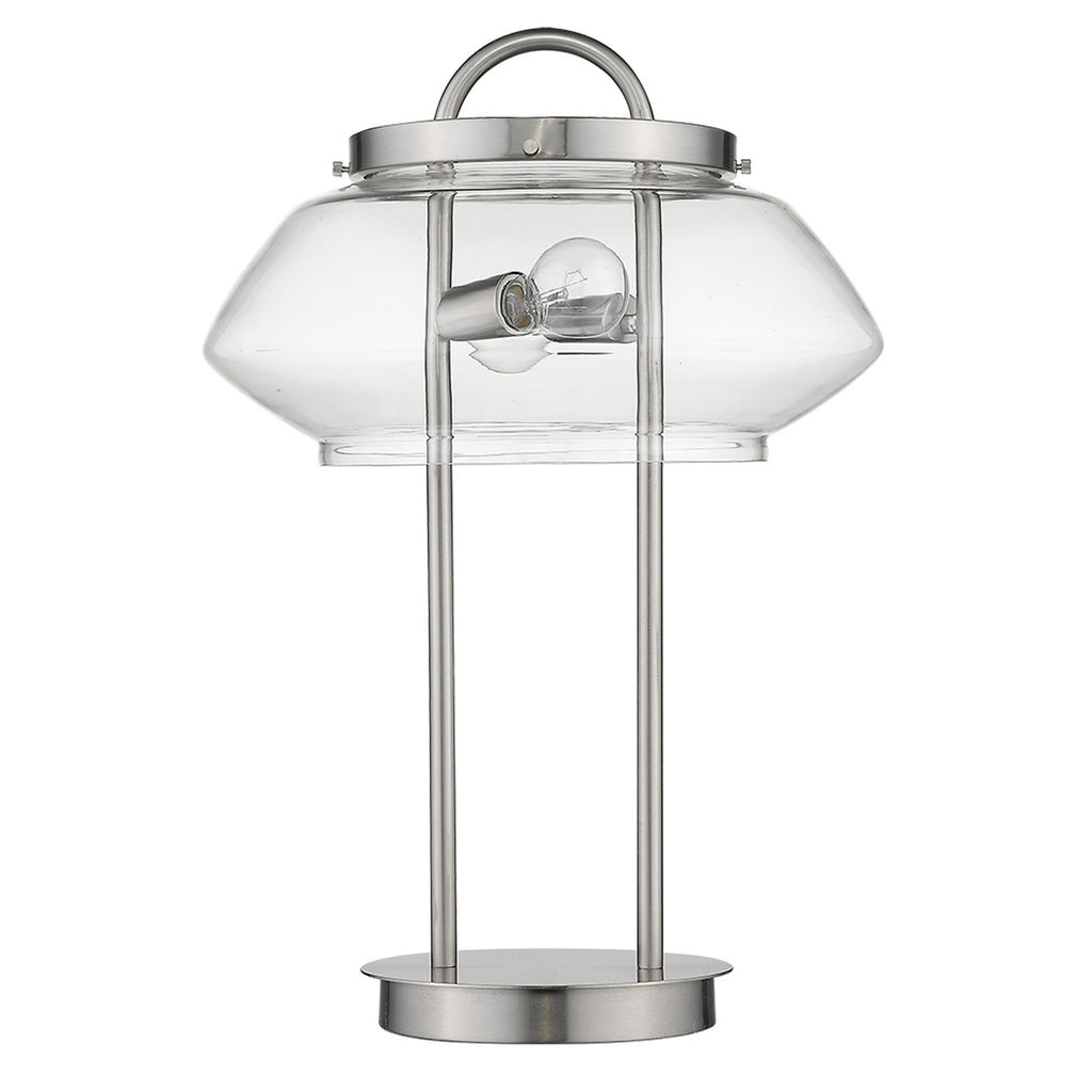 Garner 2-Light Satin Nickel Table Lamp