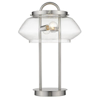 Garner 2-Light Satin Nickel Table Lamp