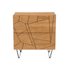 Natural Abstract 2 Drawer Nightstand