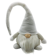 Creamy White Knitted Fabric Twisted Hat Gnome