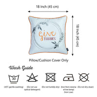 Orange and Cream Give Thanks Throw Pillow