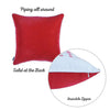 Red Christmas Lights and Reindeer Throw Pillow