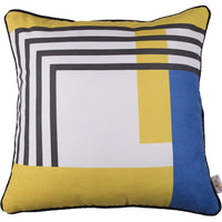 Abstract Geometric Stripes Decorative Throw Pillow