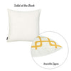 Yellow and White Grid Geometric Throw Pillow