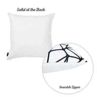 White and Black Geometric Tangle Throw Pillow