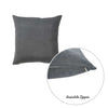 Set of 2 Gray Modern Square Throw Pillows