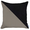 Brown Houndstooth Modern Decorative Throw Pillow
