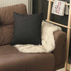 Black Modern Textured Throw Pillow