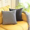 Black Modern Textured Throw Pillow