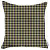 Pale Yellow Houndstooth Pattern Throw Pillow