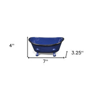 Petite Royal Blue Bathtub Decorative Sculpture