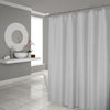 Luxurious Silver Waffle Weave Shower Curtain