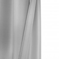 Luxurious Silver Waffle Weave Shower Curtain