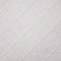 Cream Striped Embroidered Shower Curtain