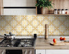 4" X 4" Golden Yellow Retro Peel And Stick Removable Tiles