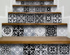 8" X 8" Black White and Gray Mosaic Peel and Stick Tiles