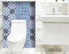 6" X 6" Mediterranean Blues Mosaic Peel and Stick Tiles