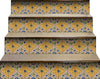 5" X 5" Yellow Blue Provence Peel and Stick Tiles Removable Tiles