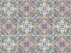 4" X 4" Muted Pastel Scroll Peel And Stick Tiles