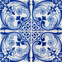 5" X 5" Blue Cloud Peel And Stick Removable Tiles