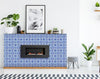 8" X 8" Blue Cloud Peel And Stick Removable Tiles